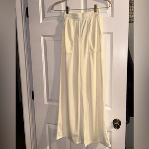 white pants. High waisted.